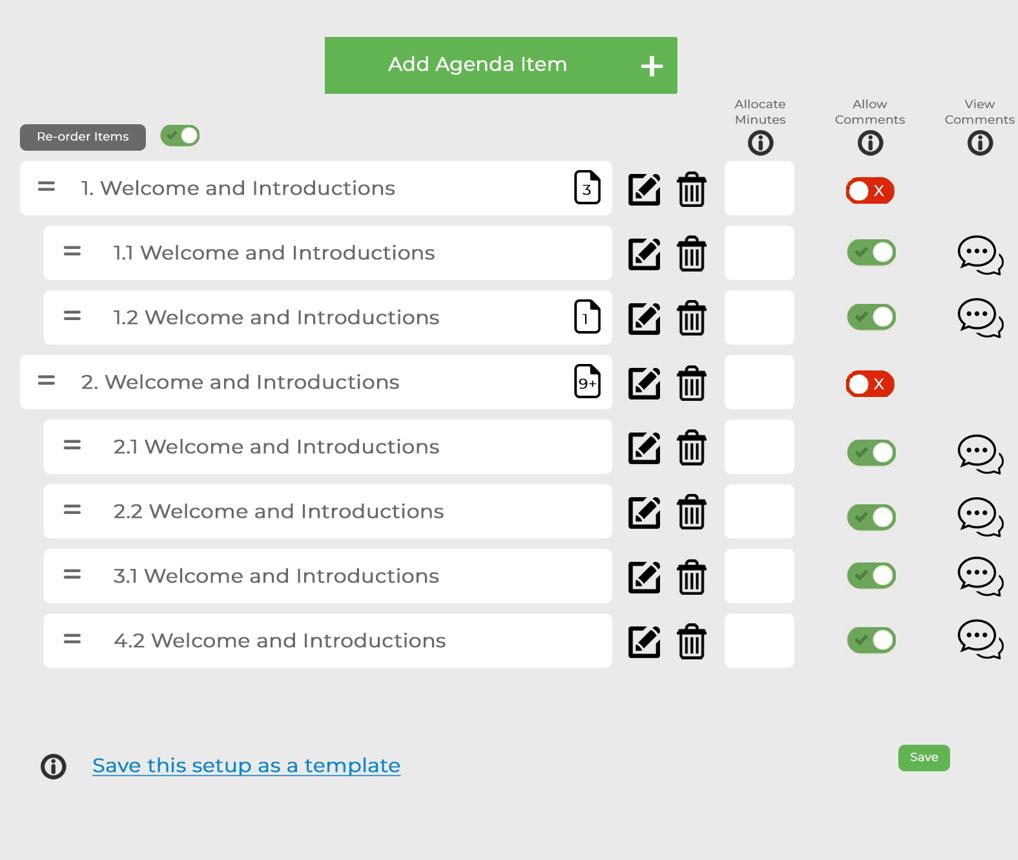 Demo Agenda Builder